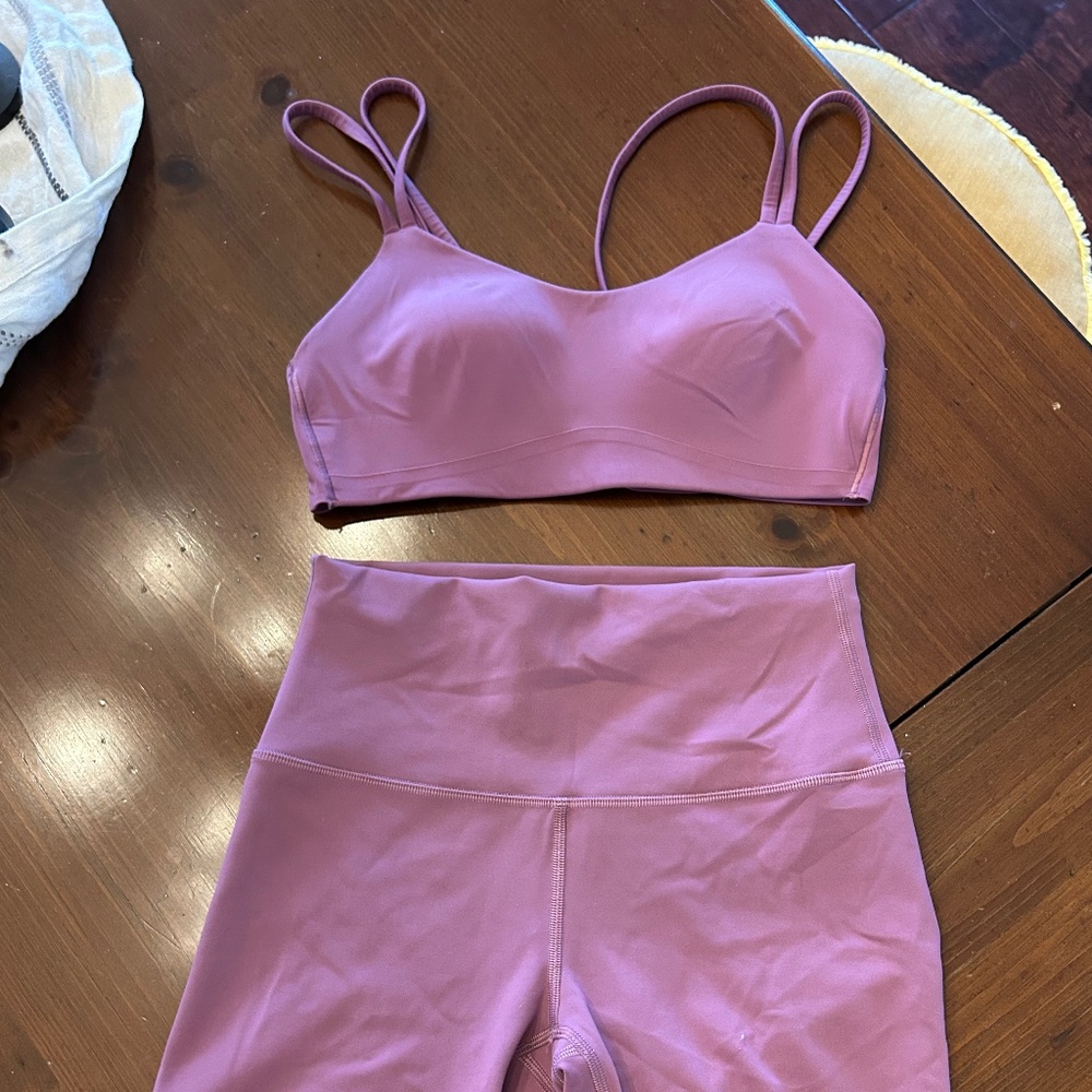 Lululemon  Align Short 6” &  Like a Cloud Bra (Sz 6 both)